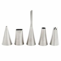 Mrs. Anderson's Baking® 5-Piece Stainless Steel Decorating Pastry Set