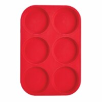 Mrs Anderson's Baking 6Cup Muffin Top Pan, BPA Free, Non-Stick European-Grade Silicone