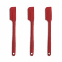 Mrs. Anderson’s Baking Silicone Slim Spatula, Red, Set of 3