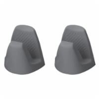 Mrs. Anderson's Baking Silicone Pot Grabber, Non-Scratch, Non-Skid, Heat Safe, Grey