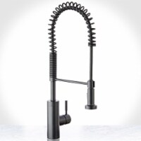 Miseno MNO281FB Professional Series Pre-Rinse Kitchen Faucet with Multi-Flow Spray Head in Bl