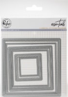 Pinkfresh Studio Essentials Die Set-Diagonal Stitched Squares