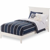 AFI Nantucket Twin Solid Wood Platform Bed in White
