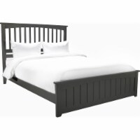 AFI Mission Queen Spindle Panel Bed in Gray