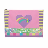 Cosmetic Bag Pouch Pink Dream Heart Makeup Bags with Zipper, Pencil Case Portable Travel Bag