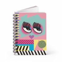 Lined Notebook Spiral Anime Cute Eyes College Ruled Notebook for Journaling