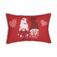 Valentines Day Gnome Throw Pillow Couch Bed Sofa Lumbar Pillow, 20 x 14