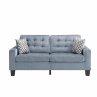 Lexicon Lantana Tufted Microfiber Sofa in Gray