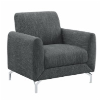Lexicon Venture Upholstered Accent Chair in Dark Gray