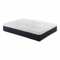 Lexicon Aaro 14  Modern Polyurethane Micro Coils Queen Mattress in Gray