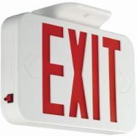 Compass LED Lighted Exit Sign,Wht,Plastic,7-1/5   CARG