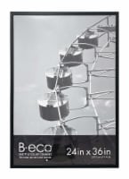 Elsa L Modern Flat Poster Frame - Black Perspective: Main