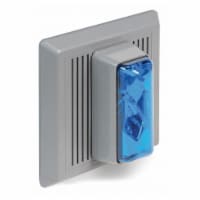 Edwards Signaling Horn Strobe,Blue,24VAC/DC,Indoor Flush 869STRB-AQ