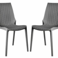 Leisuremod Kent Outdoor Dining Chair, Set Of 2