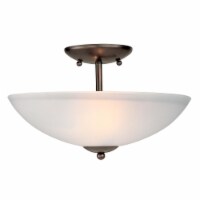 Maxim 10042FTOI Logan 2-Light Semi-Flush Mount, Oil Rubbed Bronze
