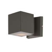 Maxim 86107ABZ 4 x 4 in. Lightray LED 2-Light Wall Sconce, Architectural Bronze