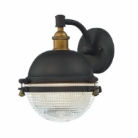 Maxim 10182OIAB Portside 1-Light Outdoor Wall Sconce, Oil Rubbed Bronze & Antique Brass