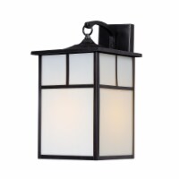 Maxim 4054WTBK 16 in. Coldwater 1-Light Outdoor Wall Lantern, Black