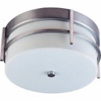 Maxim 65217WTBM Luna 2-Light Outdoor Ceiling Mount, Brushed Metal