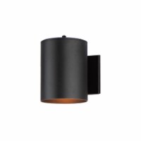 Maxim Lighting 26106BK-PHC 6 x 7.25 in. OD Aluminum Outpost 1 Light Wall Scone with PHC, Blac