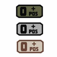 Voodoo Tactical VDT07-0995007000 Blood Type O Plus Patch - Coyote