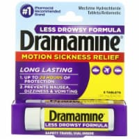 Dramamine Motion Sickness Relief Less Drowsy Formula (Pack of 10)
