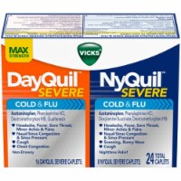 Vicks ® DayQuil/NyQuil Severe Cold & Flu Caplets (Pack of 36)