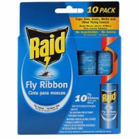 RAID? Fly Ribbons, 10 count, Outdoor & Indoor Fly Traps, (Pack of 14)