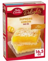 Betty Crocker Delights Supreme Lemon Dessert Bar Mix, 16.5 Oz (Pack of 2)