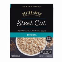 Steel Cut Instant Oatmeal With Flax Seeds (Pack of 20)