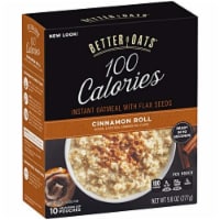 Instant Oatmeal With Flax Seeds, Cinnamon Roll (Pack of 2)