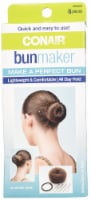 Conair Easy Updo Bun Making Kit with Bobby Pins Elastic and Bun Maker (Pack of 6)