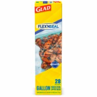 Glad FLEX'NSEAL Zipper Freezer Storage Gallon Bags (Pack of 2)