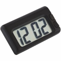 Black Jumbo Time Quartz Travel Clock 73360 (Pack of 4)