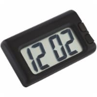 Black Jumbo Time Quartz Travel Clock 73360 (Pack of 12)