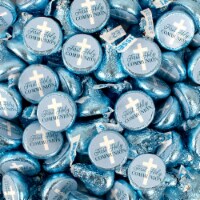 100 Pcs Boy First Holy Communion Candy Hershey's Kisses (Approx. 100 Pcs)