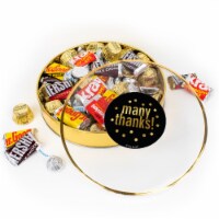 Thank You Candy Gift Tin - Plastic Tin with Hershey's Chocolate Mix -
