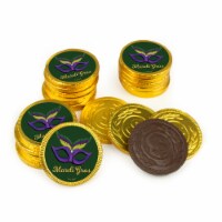 84ct Mardi Gras Candy Chocolate Coins Party Favors (84 Pack) - Masquerade -