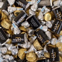 105 pcs 70th Birthday Party Candy Hershey's Chocolate Mix (1.75 lbs)