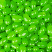 450 Pcs Green Candy Jelly Beans - Green Apple (1 lb)
