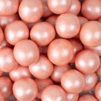 60 Pcs Rose Gold Pink Bulk Candy Gumballs 1-inch (1 lb)