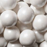 60 Pcs White Bulk Candy Gumballs 1-inch (1 lb)
