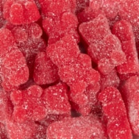 90 Pcs Red Candy Cherry Sugar Coated Gummy Bears (1 lb)