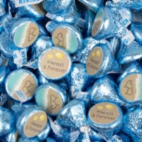 100 Pcs Wedding Candy Hershey's Kisses (Approx. 100 Pcs) - Beach -