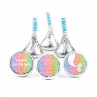 100 Pcs Mermaid Kid's Birthday Candy Party Favors Hershey's Kisses (Approx. 100 Pcs)