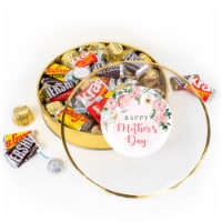 Mother's Day Chocolate Gift Tin - Plastic Tin with Candy Hersheys Chocolate Mix