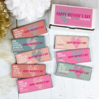 Mother's Day Candy Gift - Hershey's Chocolate Bar Gift Box (8 bars/box) - Pink -