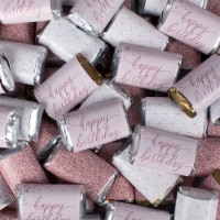108 Pcs Rose Gold Happy Birthday Candy Hershey's Chocolate Mix (2 lb)