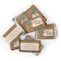 108 Pcs Wedding Candy Hershey's Chocolate Party Favors (2 lb) - Rustic Succulent