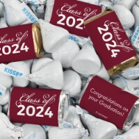 116 Pcs Maroon Graduation Candy Party Favors Hershey's Miniatures and Kisses